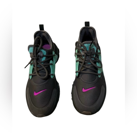 Nike Presto React Youth Gray/Pink/Teal Running Sneakers - Picture 7 of 7